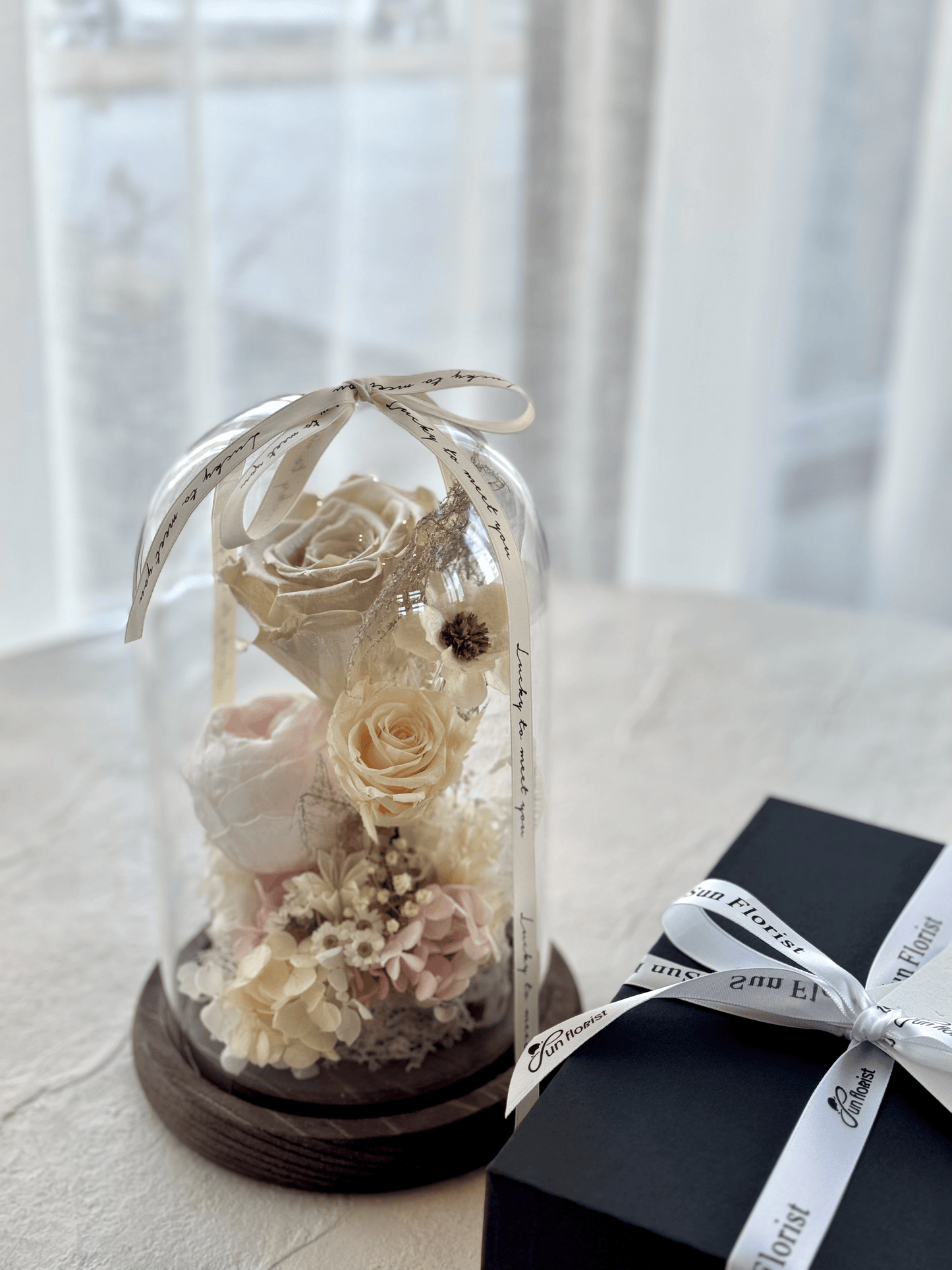Eternal Blossom - Illuminated Preserved Flower Dome