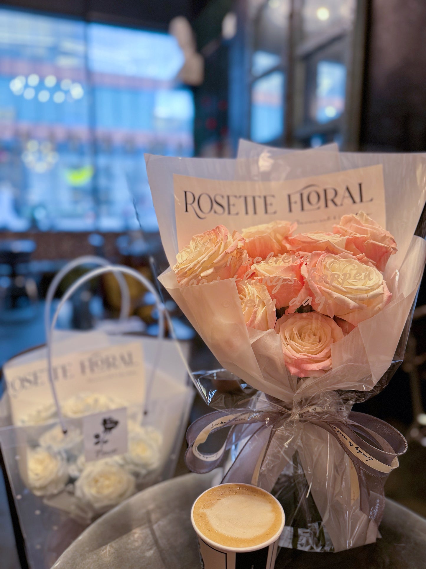 Rosette Floral Fresh Rose Bouquet