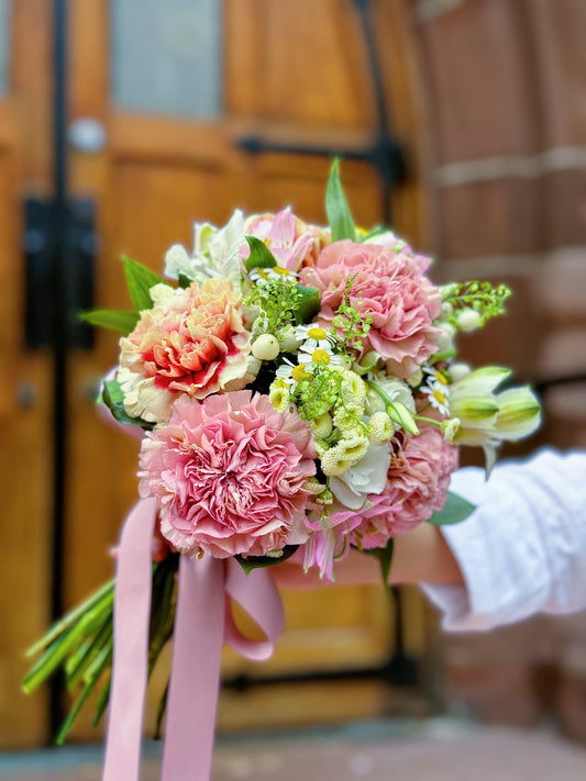 Blushing Charm - Bridal Hand Bouquet