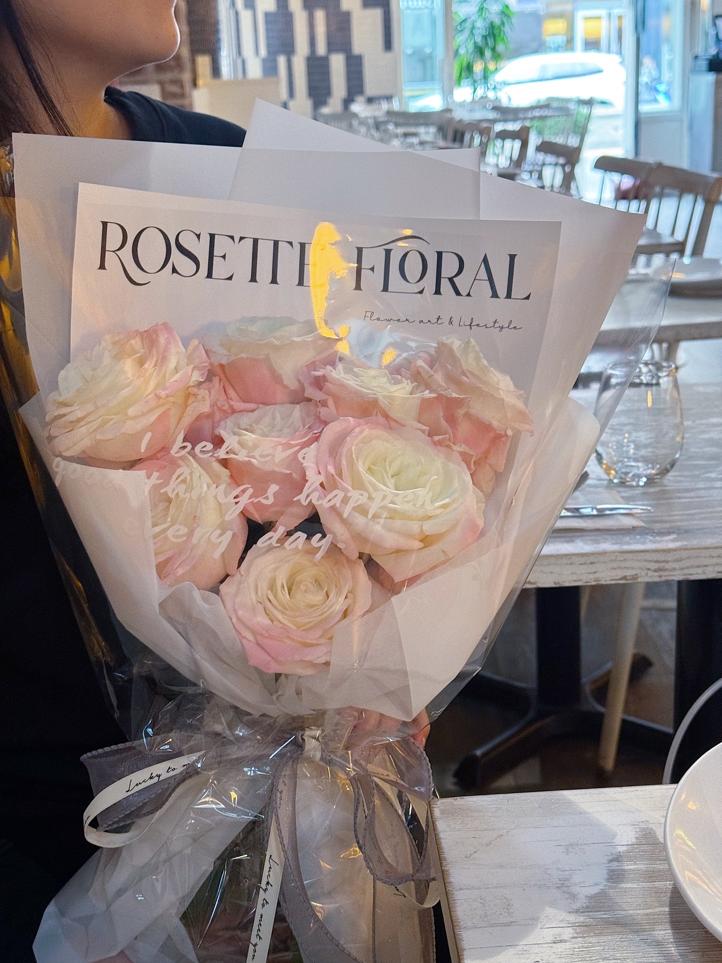 Rosette Floral Fresh Rose Bouquet