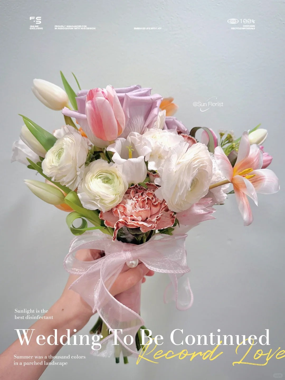 Menta bridal bouquet (pair)
