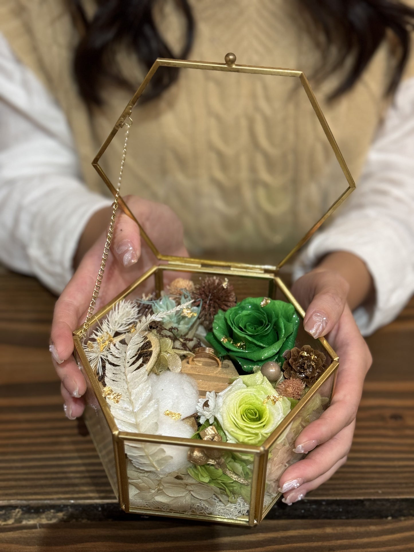Glass Vintage Jewelry Box