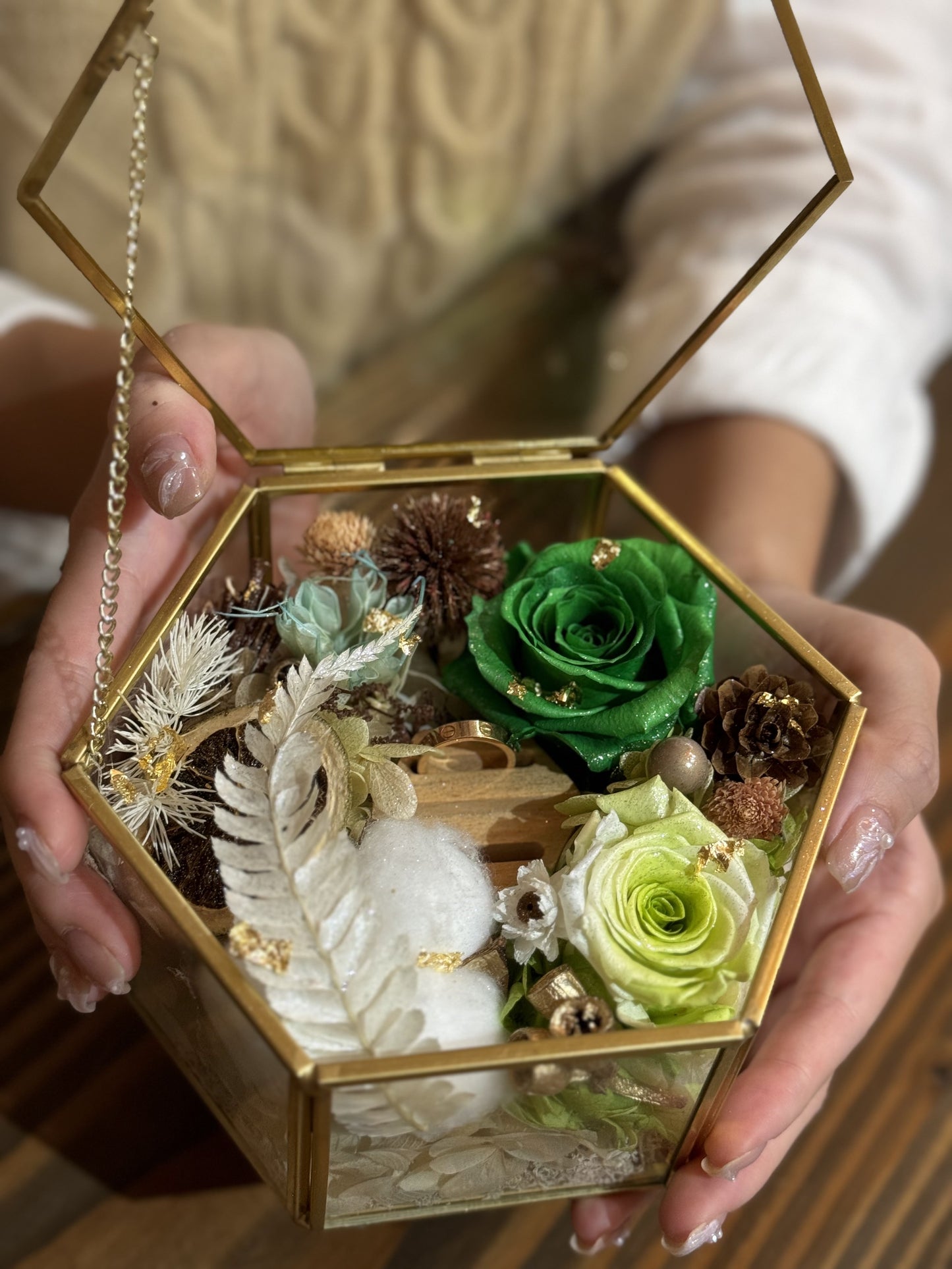Glass Vintage Jewelry Box