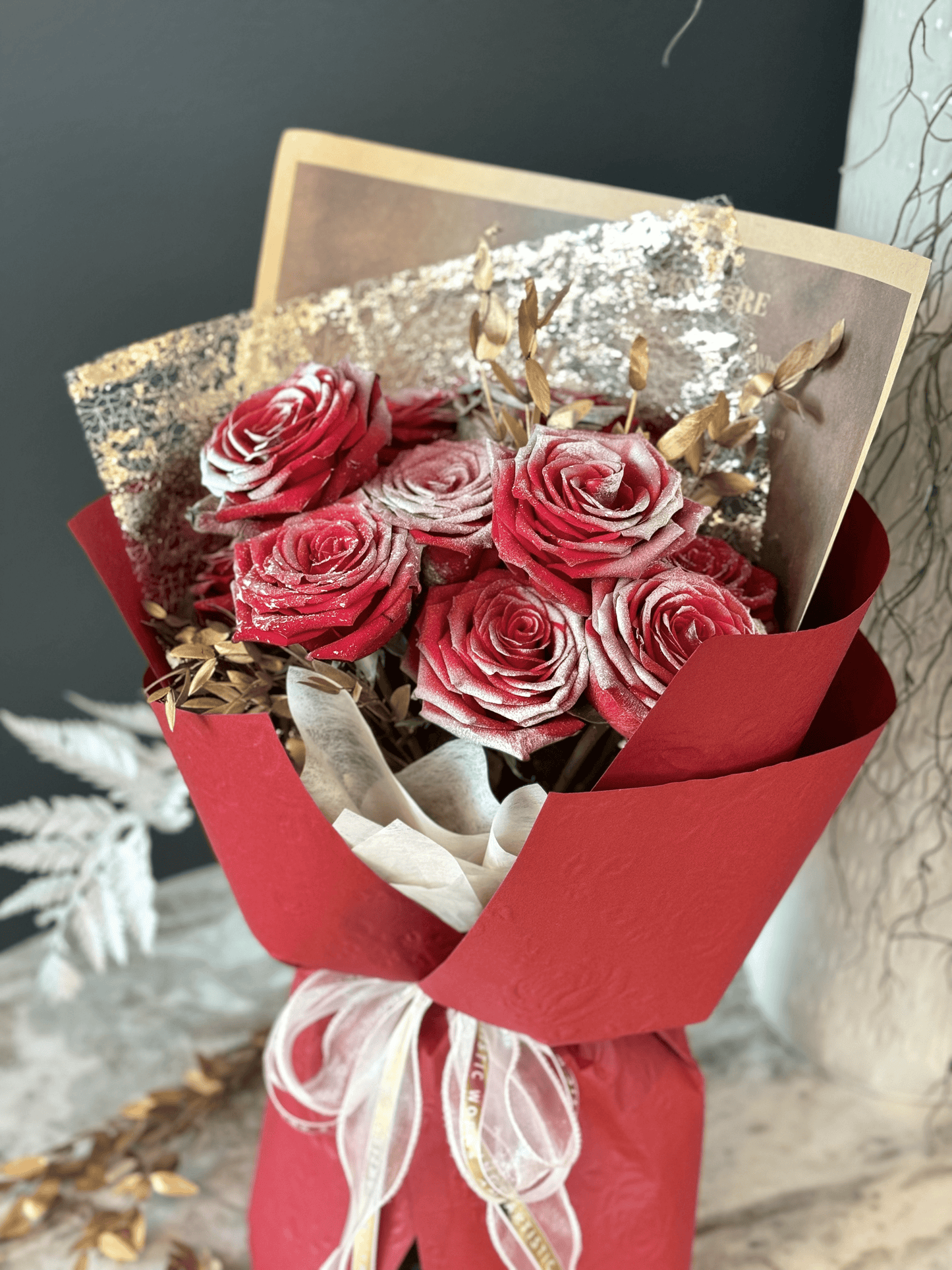 Christmas Rose Fresh Flower Bouquet