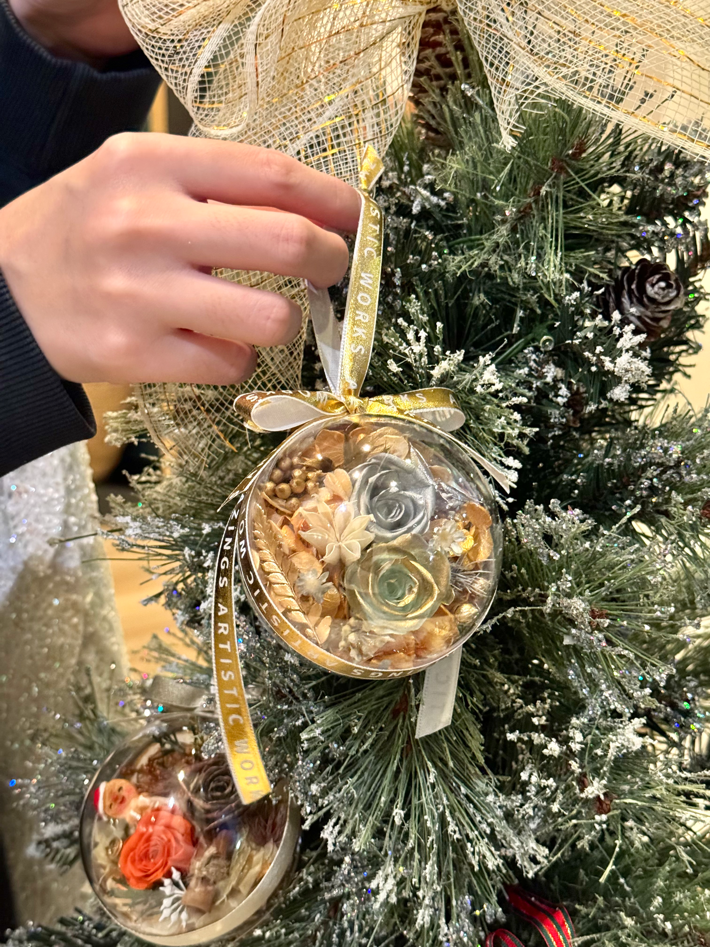 Preserved Rose Christmas Ornaments - Limited Edition Set
