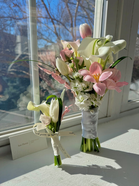 Pink-Tulip with calla