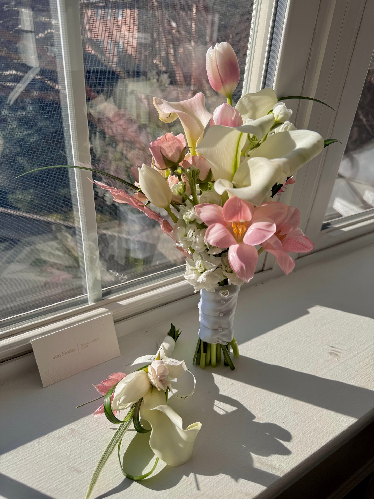 Pink-Tulip with calla