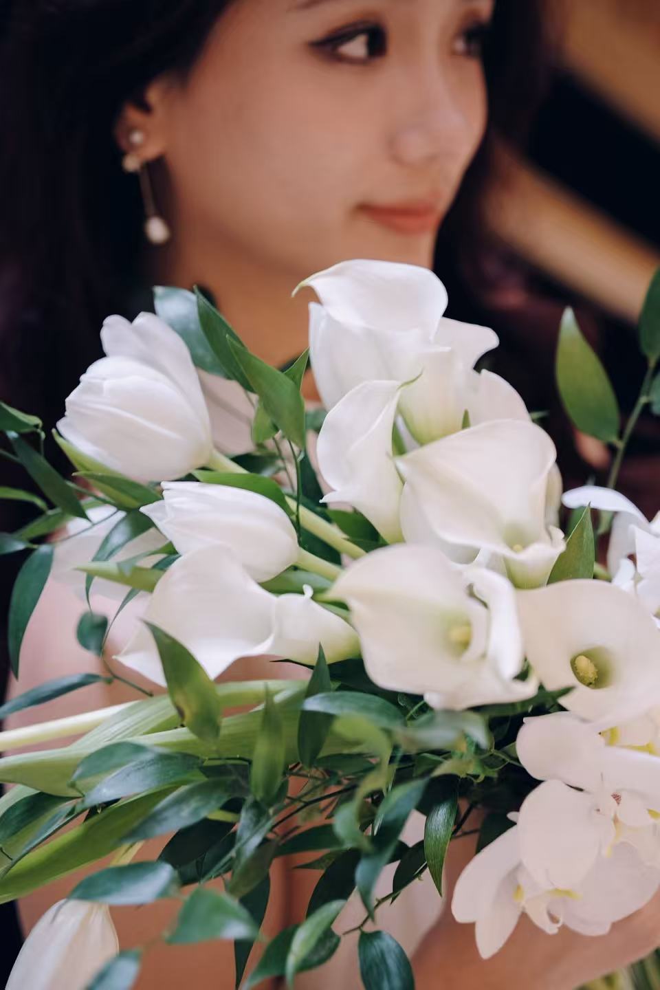 French cascade bouquet