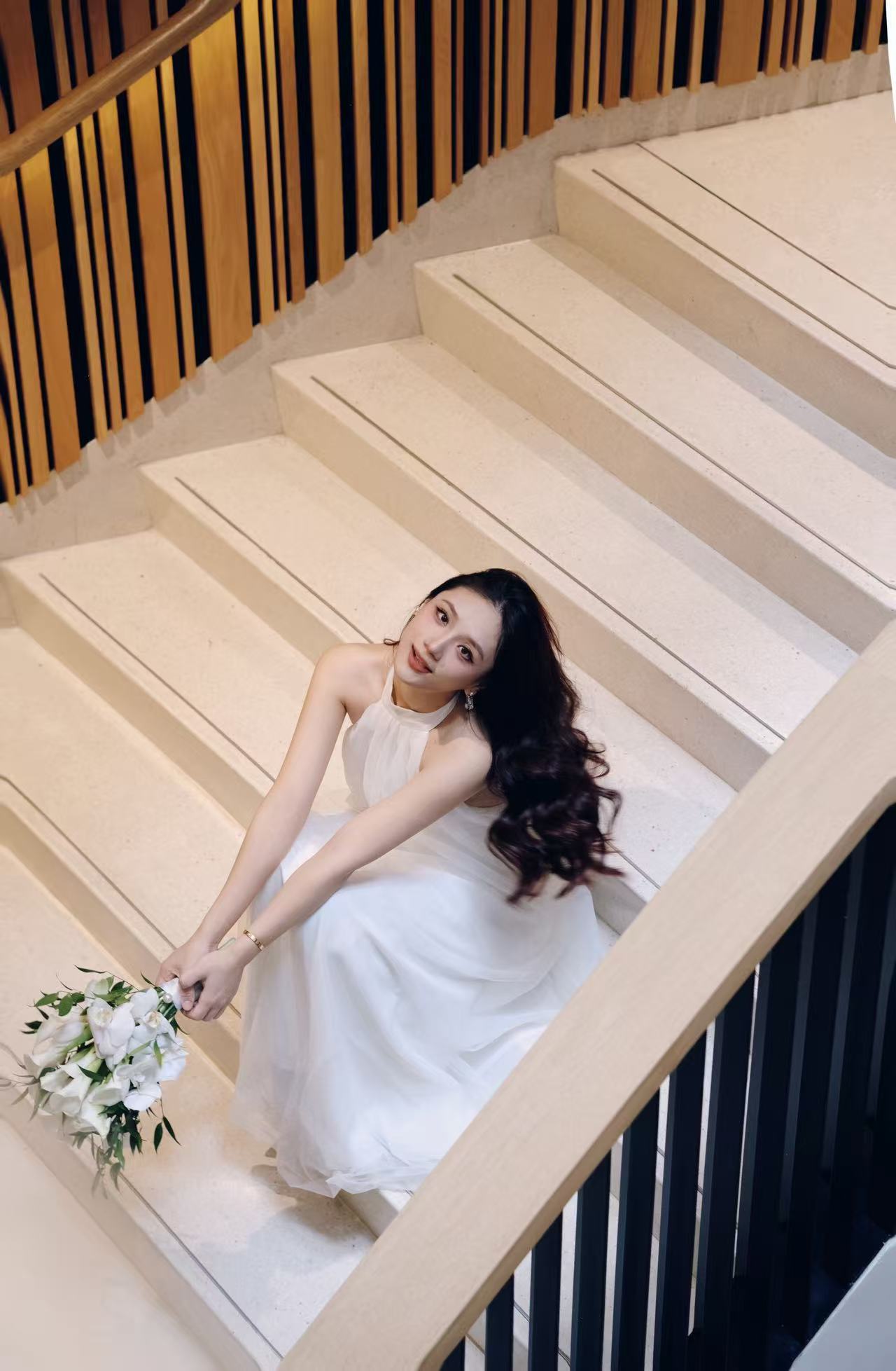 French cascade bouquet