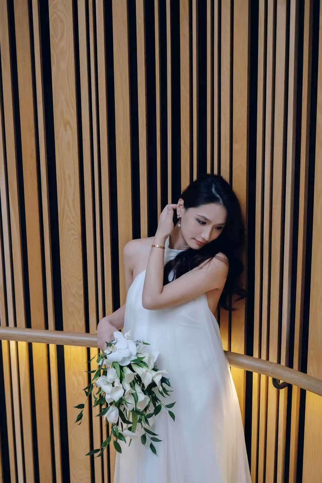 French cascade bouquet